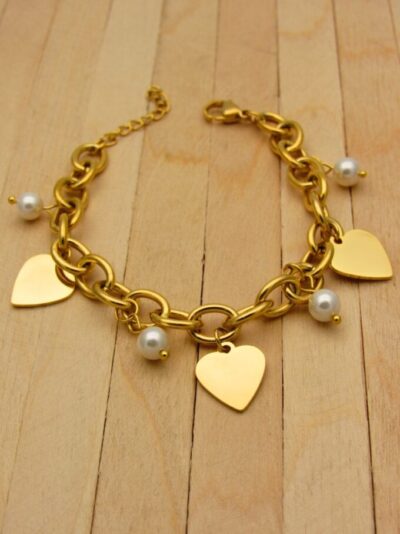 PULSERA VARIOS CORAZONES